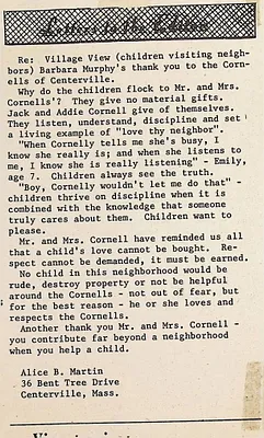 Letter to the editor, March 1974