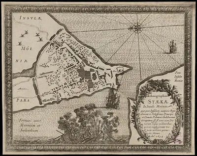 Ichnographia Staekae in insula Moënia