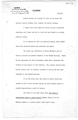Draft of Speech
