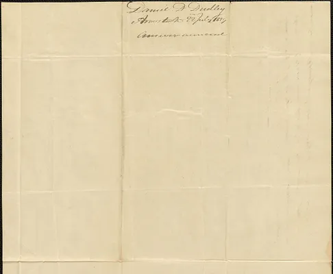 Daniel D. Dudley to George Coffin, 22 July 1839