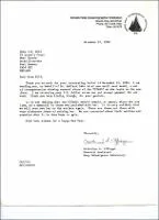 Correspondence: Letter from Catherine A. Offinger (WHOI - Research Assistant Deep Submergence Laboratory) to Miss J.M. Wild.