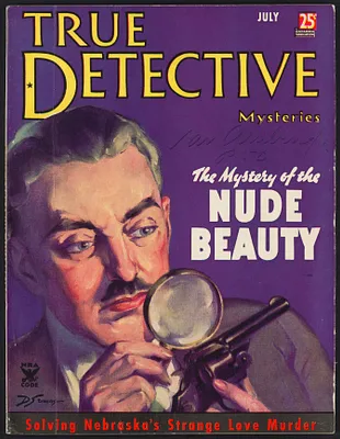 Herbert Brutus Ehrmann Papers, 1906-1970. Sacco-Vanzetti. True Detective: July 1935 issue of magazine. Box 15, Folder 2, Harvard Law School Library, Historical & Special Collections