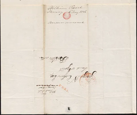 William Reed to George Coffin, 6 August 1836