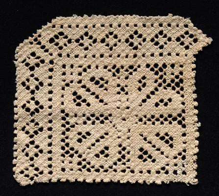 Fragment of a Corner with Floral Motif