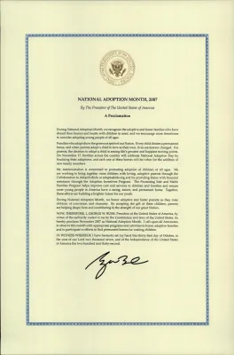 National Adoption Month, November 2007 [Version 2]