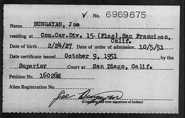 Bungayan, Joe - 1951