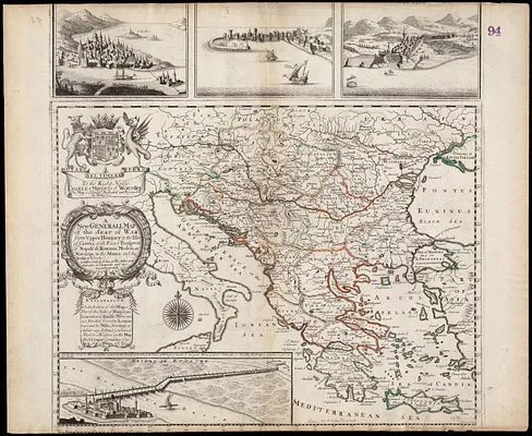 A new generall map of the seat of war from Vpper Hungary to the Isle of Candia