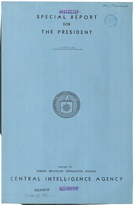 Report, Foreign Radio Reactions President Truman's 11 April Radio Address