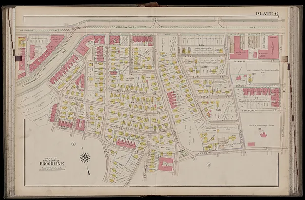 Atlas of the town of Brookline, Norfolk County, Massachusetts