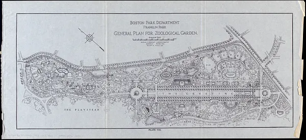 Franklin Park general plan for zoological garden