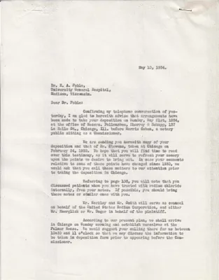 Letters Sent to E.A. Pohle [Ernst A. Pohle], May 10, 1934