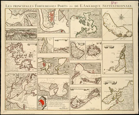 Les principales forteresses, ports &c. de l'Amérique septentrionale