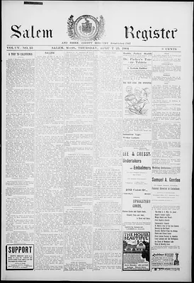 Salem Register and Essex County Mercury