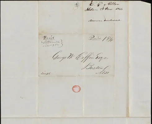 E.G. Allen to George Coffin, 25 November 1844
