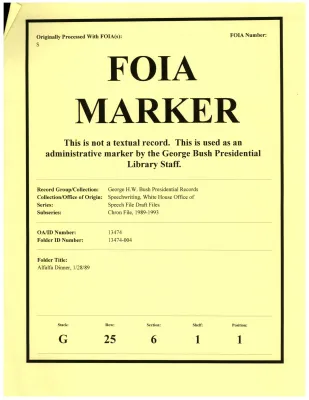 Alfalfa Dinner, 1/28/89