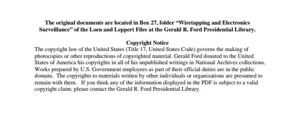 Wiretapping and Electronics Surveillance