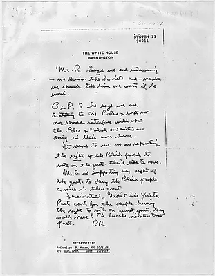 Letter from Ronald Reagan to Yuri Andropov