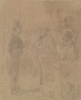 Man Talking To Sailors