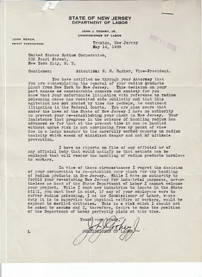 Letters Received to H.H. Barker, May 14, 1935