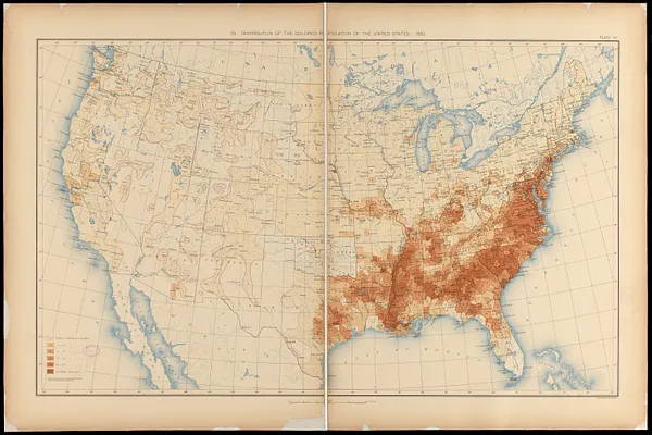 Distribution of the colored population of the United States