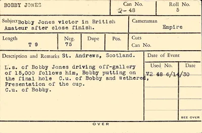 Personalities: Jones, Bobby – Kelly, Father