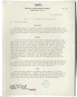 Memorandum, Daily Korean Bulletin