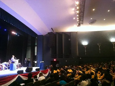 Valerie Jarrett speaks to the graduating class of KIPP School