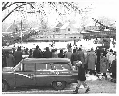 Swampscott Railroad Wreck, 02/28/1956