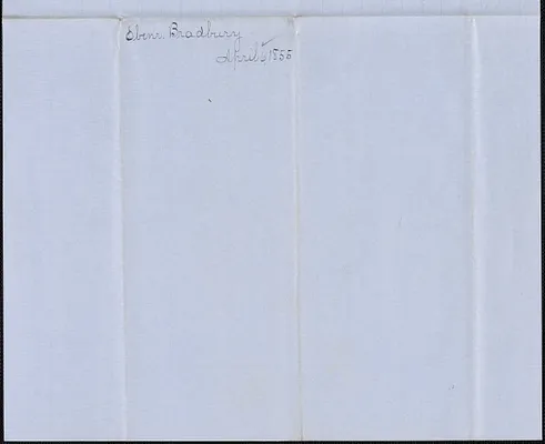 Ebenezer Bradbury to the Committe of Public Lands Chairman Albee, 6 April 1855