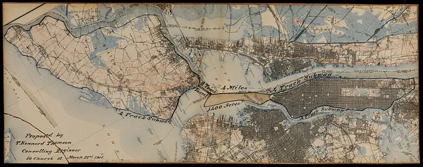 Original plan for extending Manhattan