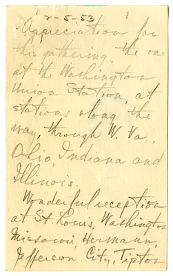 Longhand Note of Former President Harry S. Truman
