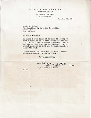 Letters Received to H.H. Barker, November 28, 1930