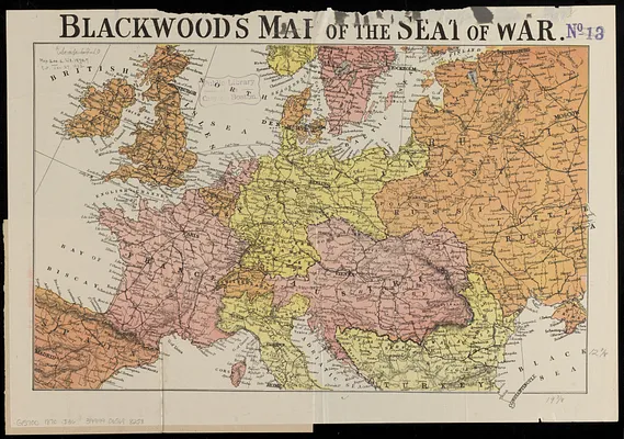 Blackwood's map of the seat of war