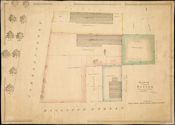 Plan of an estate in Boston belonging to Jos. Head Esqr