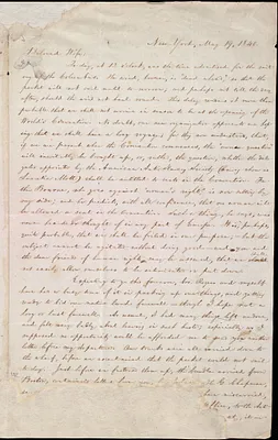 Letter from William Lloyd Garrison, New York, to Helen Eliza Garrison, May 19, 1840