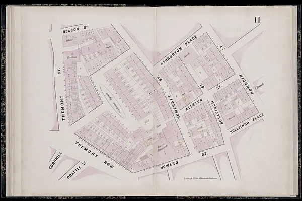 Plan of the city of Boston