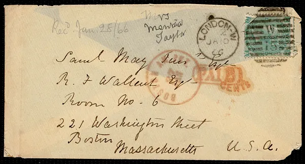 Letter from Mentia Taylor, [London], to Samuel May, Oct. 11th, [1865]