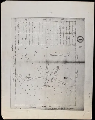 Plan of Sudbury, 1707