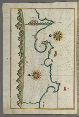 Map of the Anatolian Coast with the City of Silifke