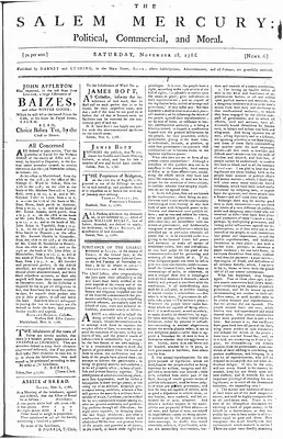 The Salem Mercury: Political, Commercial, and Moral