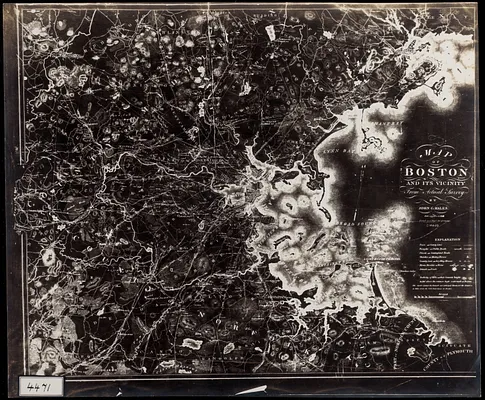 Map of Boston and its vicinity from actual surveys
