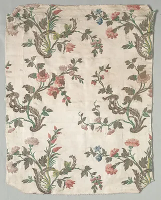 Fragment of Satin Brocade