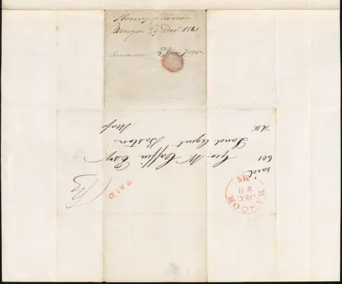 Henry Warren to George Coffin, 29 December 1841
