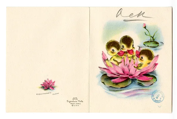 Birthday Card from David, Marian, and Margo Wallace to Bess W. Truman