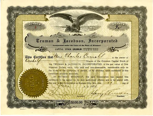 Correspondence Between President Harry S. Truman and Ed Carroll, with Related Material