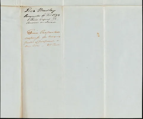Levi Bradley to George Coffin, 11 February 1845