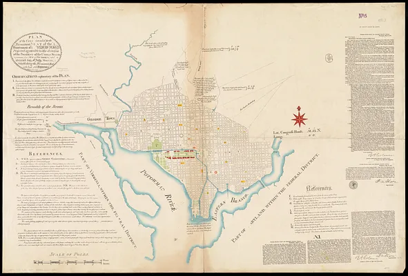 Plan of the city intended for the permanent seat of the government of t[he] United States