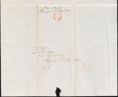 Ira Fish to George Coffin, 23 September 1839