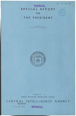 Report, Foreign Radio Reactions to the Replacement of General MacArthur