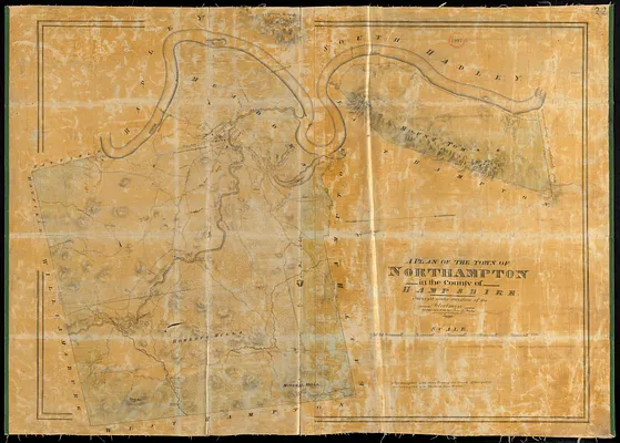 Plan of Northampton made by John G. Hales, dated 1831